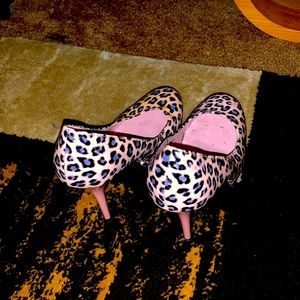 Pink & grey heels